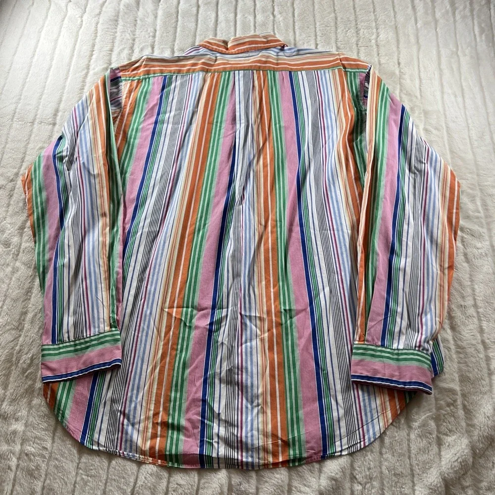 Polo Ralph Lauren Classic Fit Multi Color Shirt Mens XL Long Sleeve Button Up - Picture 7 of 8